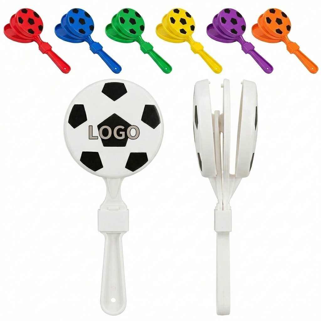 Thematic Soccer Clapper - Durable Plastic Cheering Tool for Games & Events