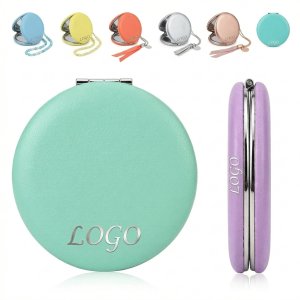 Multi-Color Compact Mirror with Optional Detachable Tassel