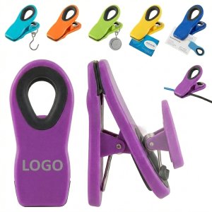 Magnet Mount Rubberized Clip for Documents and Food Bags