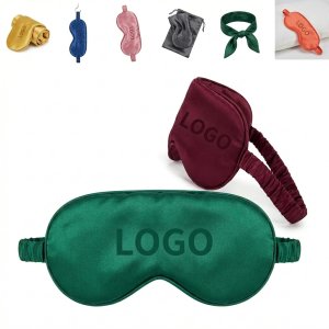 Luxury Customizable Satin Sleep Mask for Travel and Deep Rest