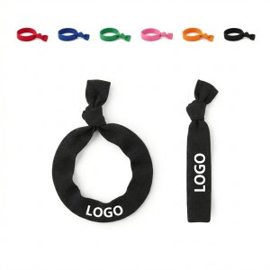 Snag-Free No-Pull Hair Bands for Kids - 8-Piece Soft Elastic Set (6 Colors + 2 Black)